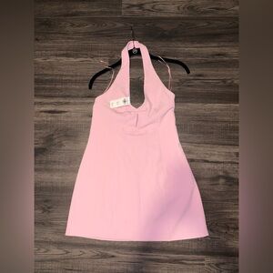 NWT Abercrombie & Fitch pink halter mini dress